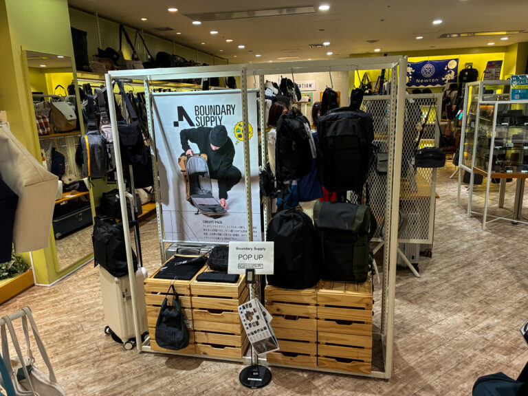 【POP UP開催中】Boundary Supplyがノーティアムなんばパークス様に登場！